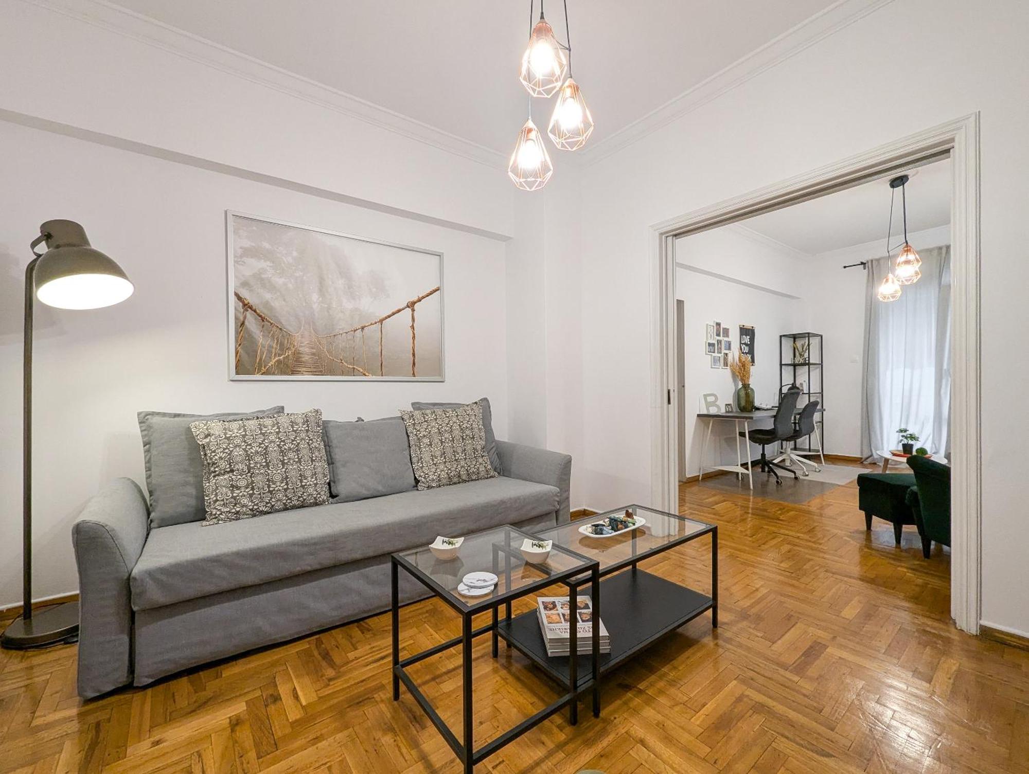 Spacious Apt For 5 Guests Next To Acropolis&Metro Athens Luaran gambar