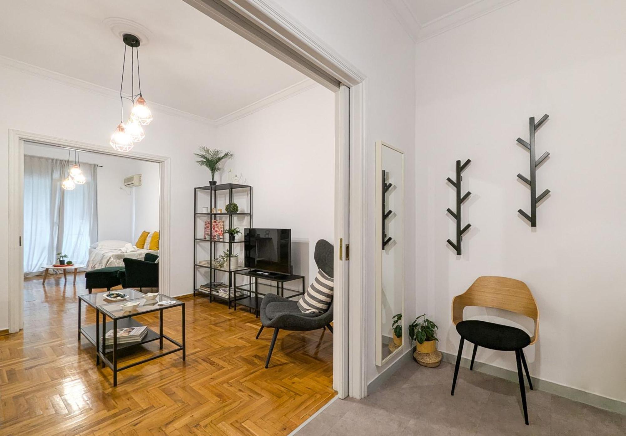 Spacious Apt For 5 Guests Next To Acropolis&Metro Athens Luaran gambar