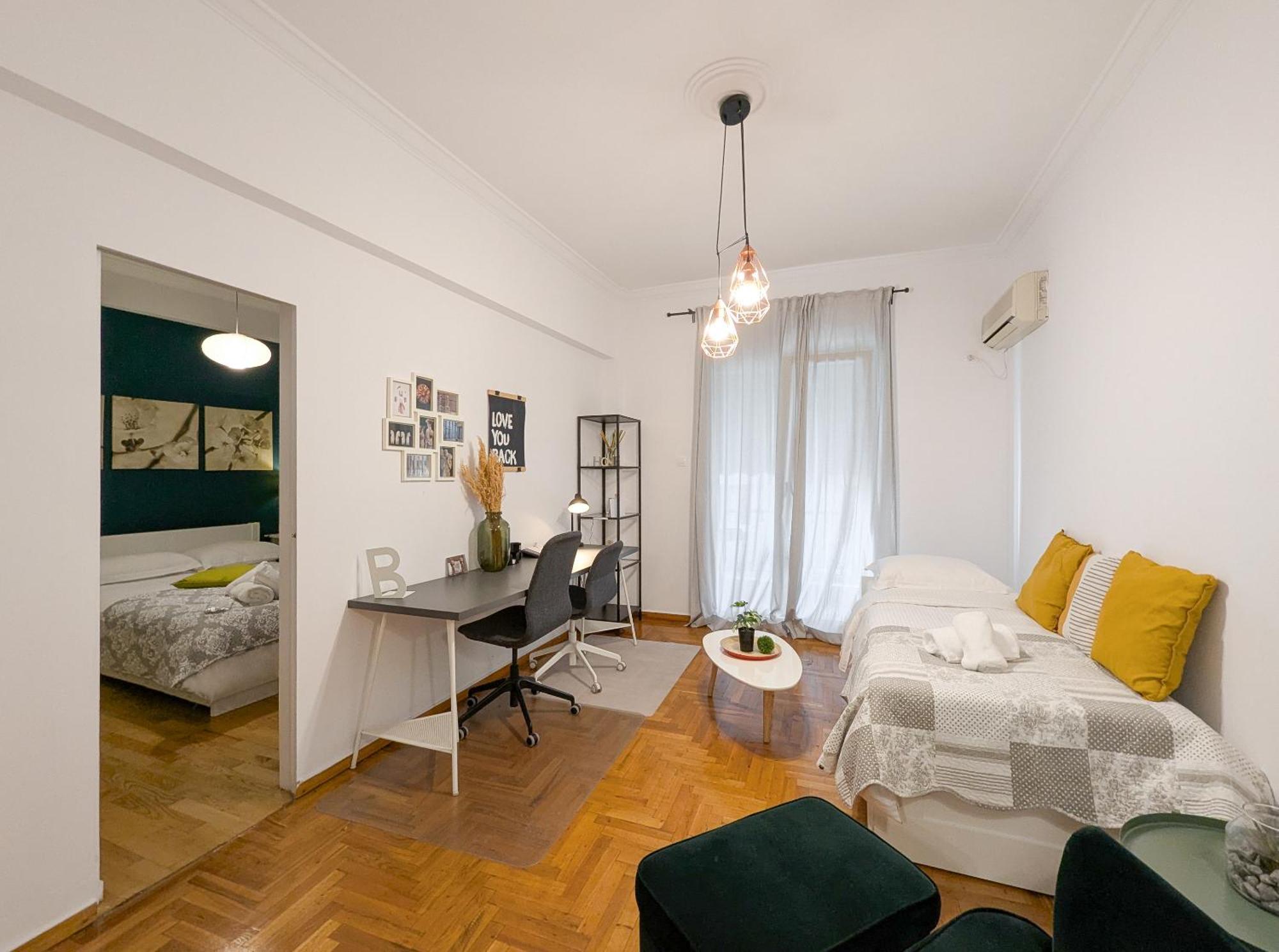 Spacious Apt For 5 Guests Next To Acropolis&Metro Athens Luaran gambar
